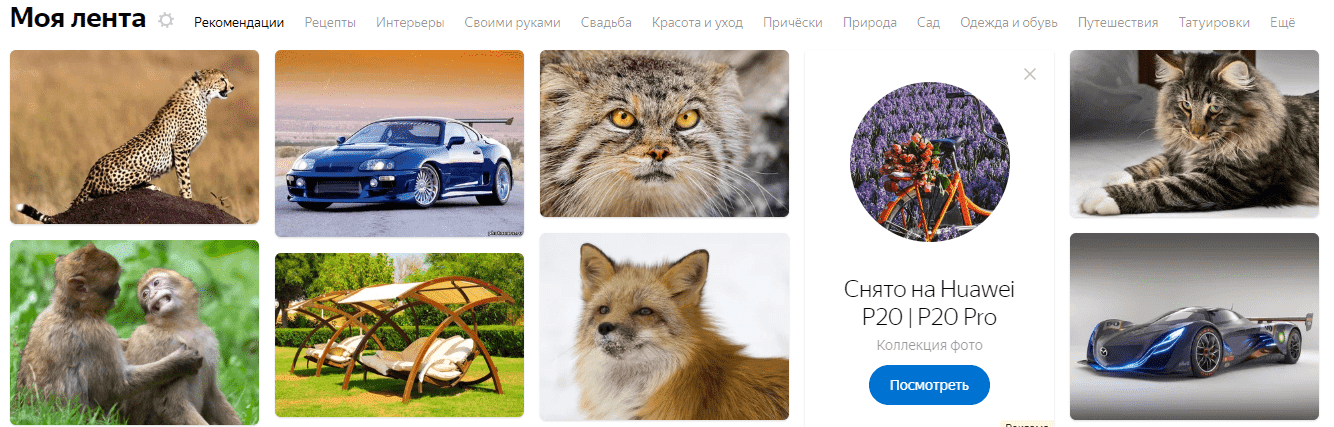 коллекции от Яндекс
