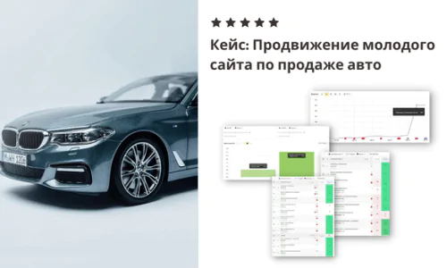 Кейс по продвижению нового сайта автомобильной тематики