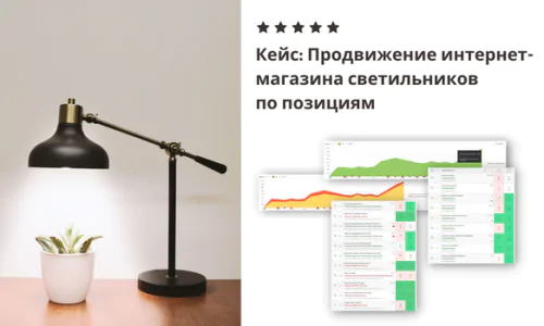 Кейс по улучшению позиций интернет-магазина светильников