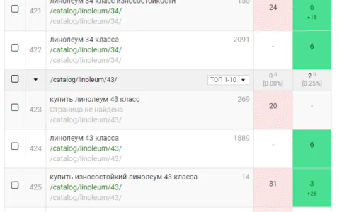 Динамика Ключевых Запросов в Google