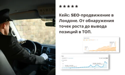 Кейс продвижения сайта по аренде VIP авто с водителем в Лондоне